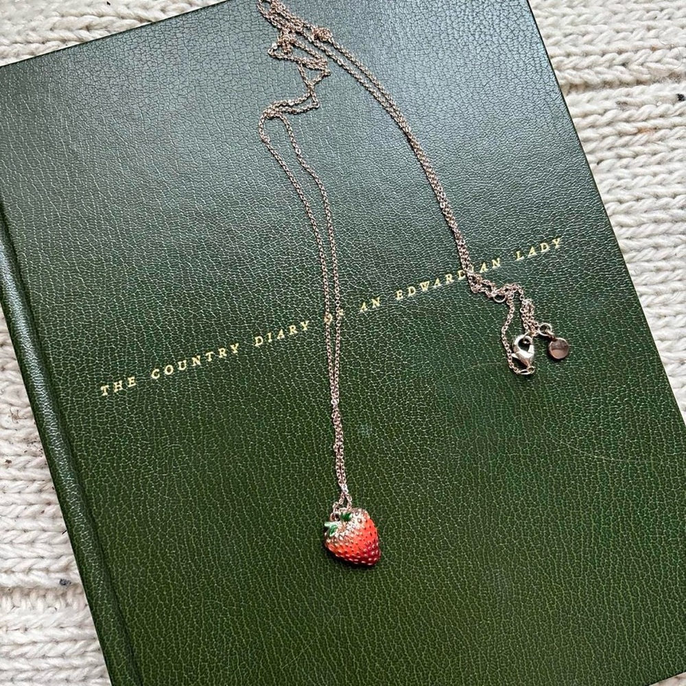 Fable England Strawberry Pendant Necklace
